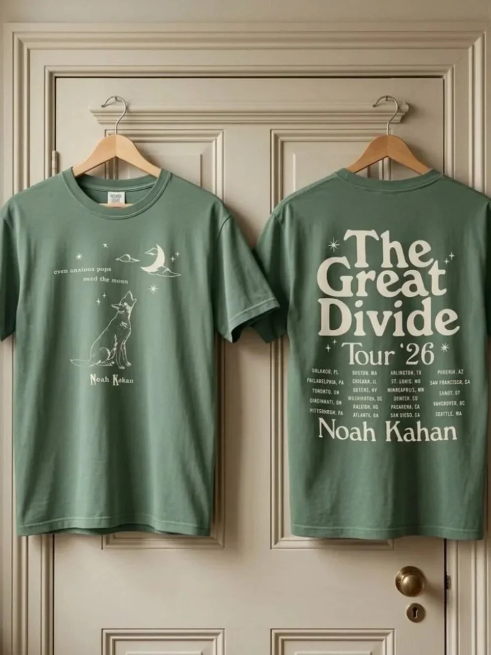Noah Kahan The Great Divide Tour 2026 Comfort colors T-shirt